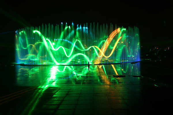 lumière laser d'étape
