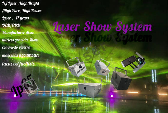 1000mW Laser Show avec le module de scanner XY à grande vitesse et le système de refroidissement
