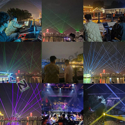 Système d'éclairage laser personnalisable avec Strobe 1-25Hz et certification RoHS