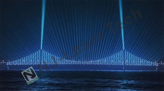 Projecteur laser RGB de 120W à longue durée d'utilisation pour les boîtes de nuit et les bars
