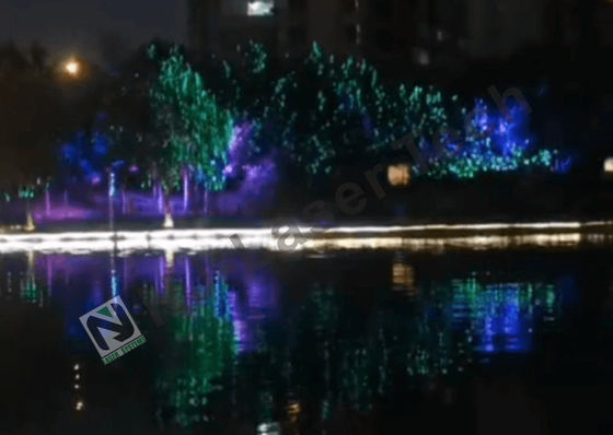 L'éclairage de la fontaine laser à LED à commande à distance pour l'affichage décoratif