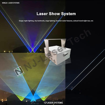 Éclairage de la fontaine laser multicolore Flux d'eau réglable et fonction d'eau