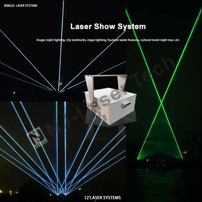 Affichage laser brillant RGB à haut rendement avec couleur laser verte personnalisée